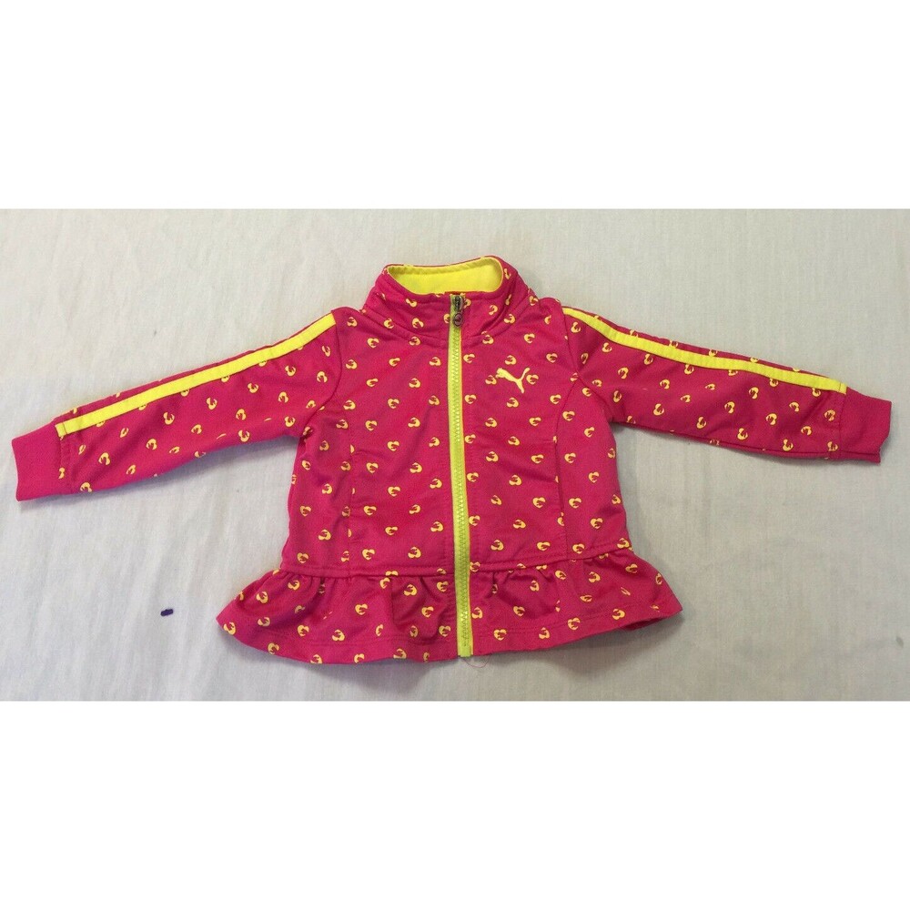 PUMA GIRLS ATHLETIC JACKET HOODIE 12 MONTHS